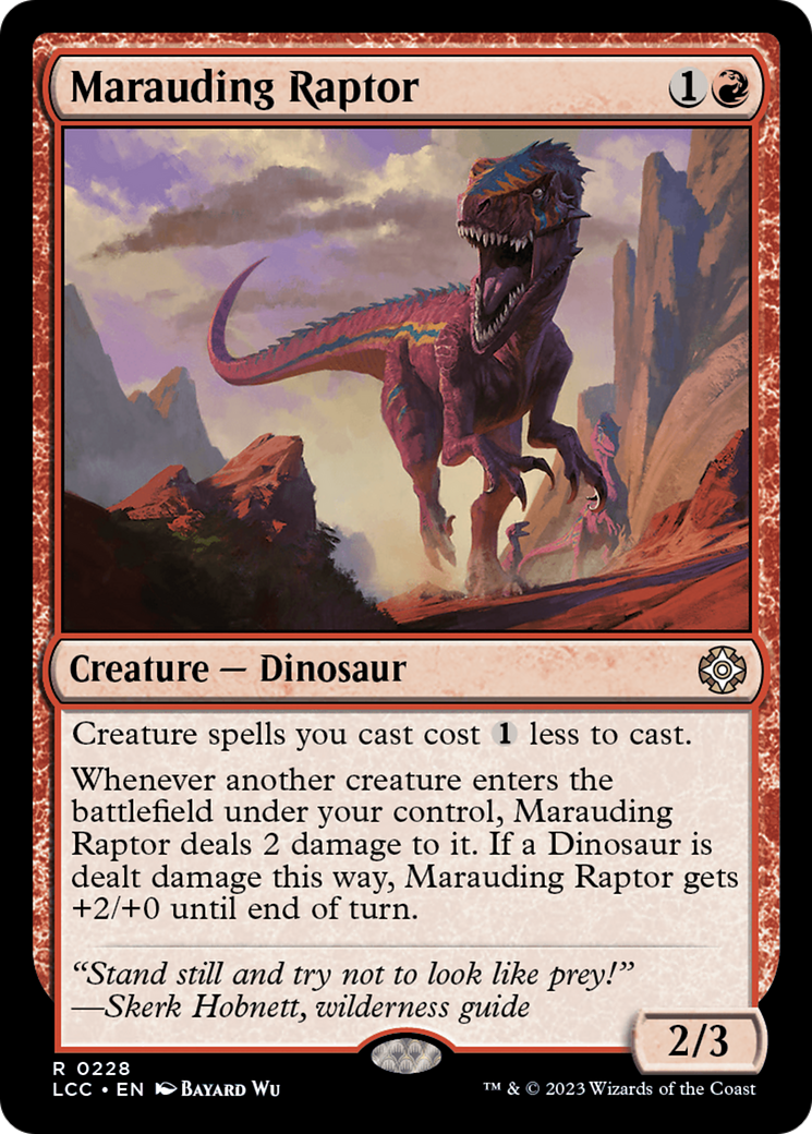 Image of Marauding Raptor [The Lost Caverns of Ixalan Commander]