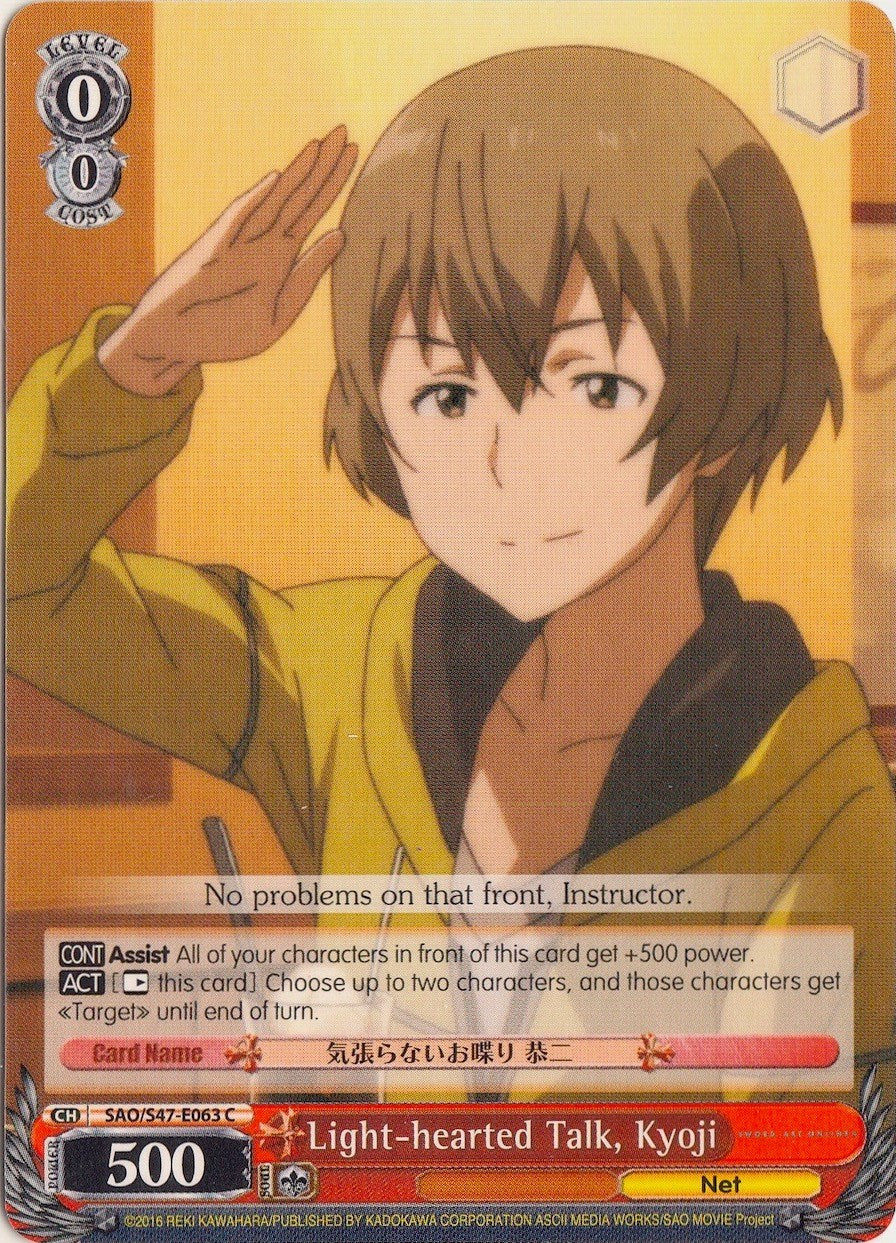Image of Light-hearted Talk, Kyoji (SAO/S47-E063 C) [Sword Art Online Re: Edit]