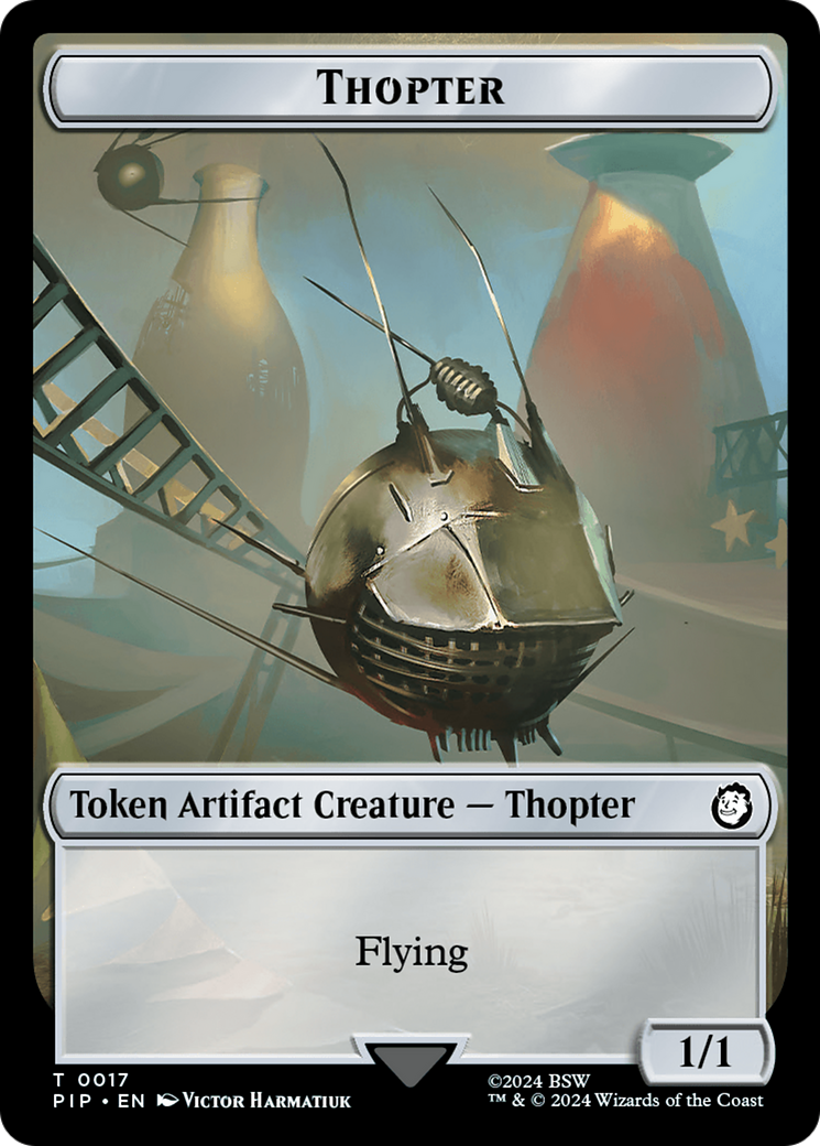 Image of Radiation // Thopter Double-Sided Token [Fallout Tokens]