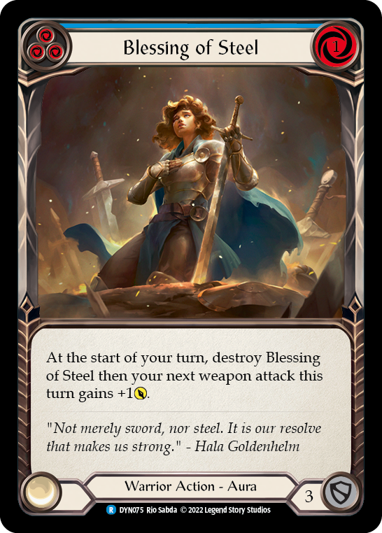 Image of Blessing of Steel (Blue) [DYN075] (Dynasty)