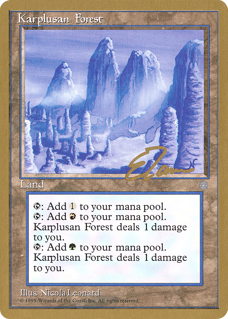 Image of Karplusan Forest (Eric Tam) [Pro Tour Collector Set]