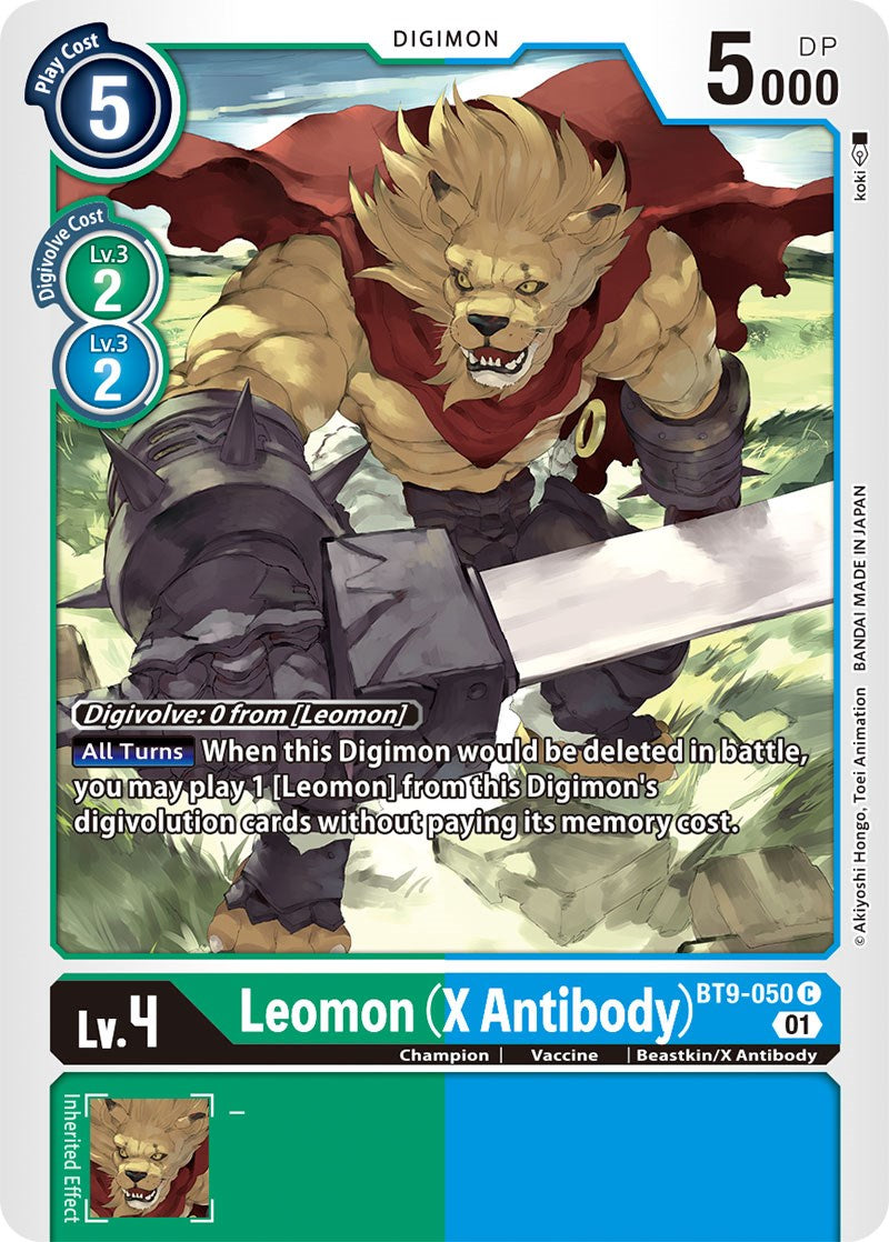 Image of Leomon (X Antibody) [BT9-050] [X Record]