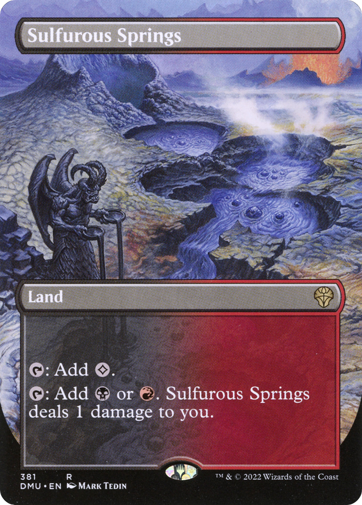 Image of Sulfurous Springs (Borderless Alternate Art) [Dominaria United]