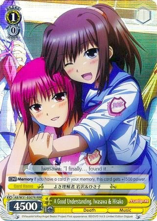 Image of A Good Understanding, Iwasawa & Hisako (AB/W31-E007R RRR) [Angel Beats! Re:Edit]
