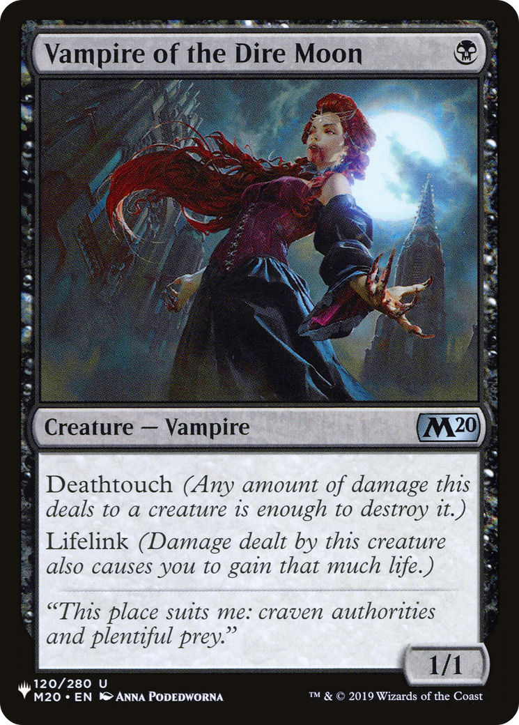 Image of Vampire of the Dire Moon [The List]