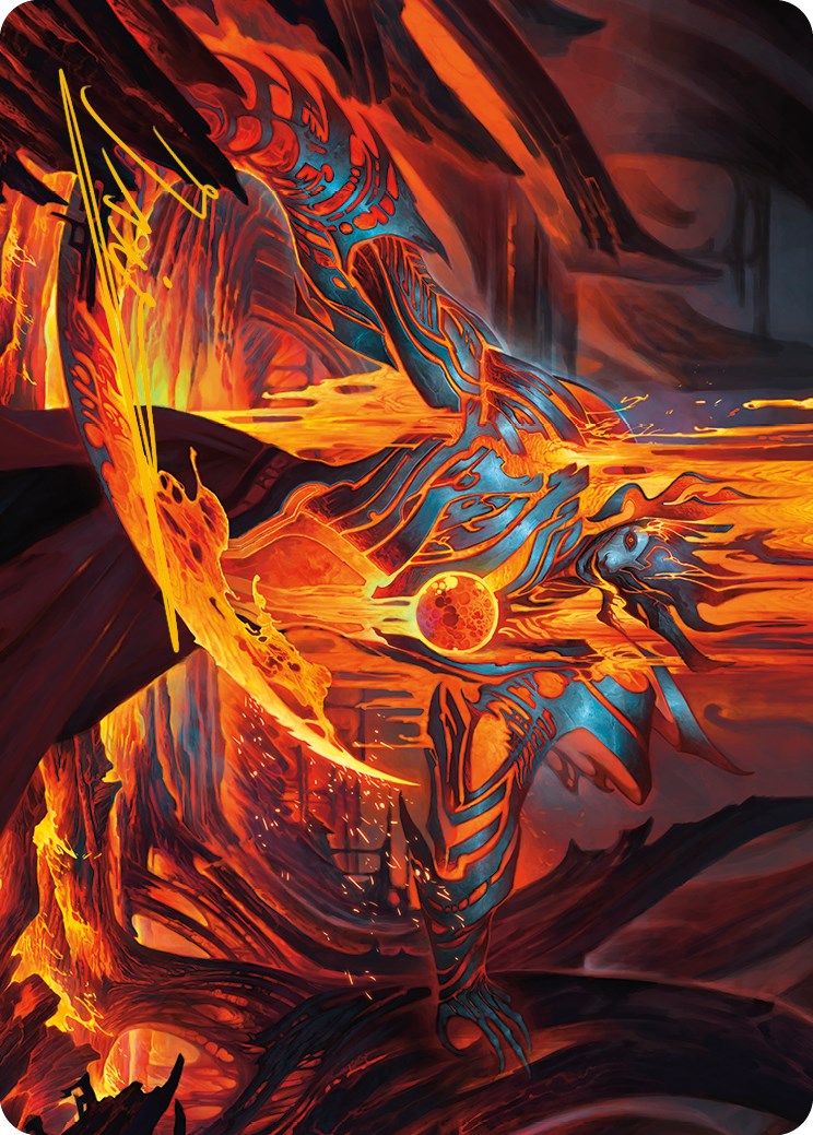 Image of Free From Flesh Art Card (Gold-Stamped Signature) [Phyrexia: All Will Be One Art Series]