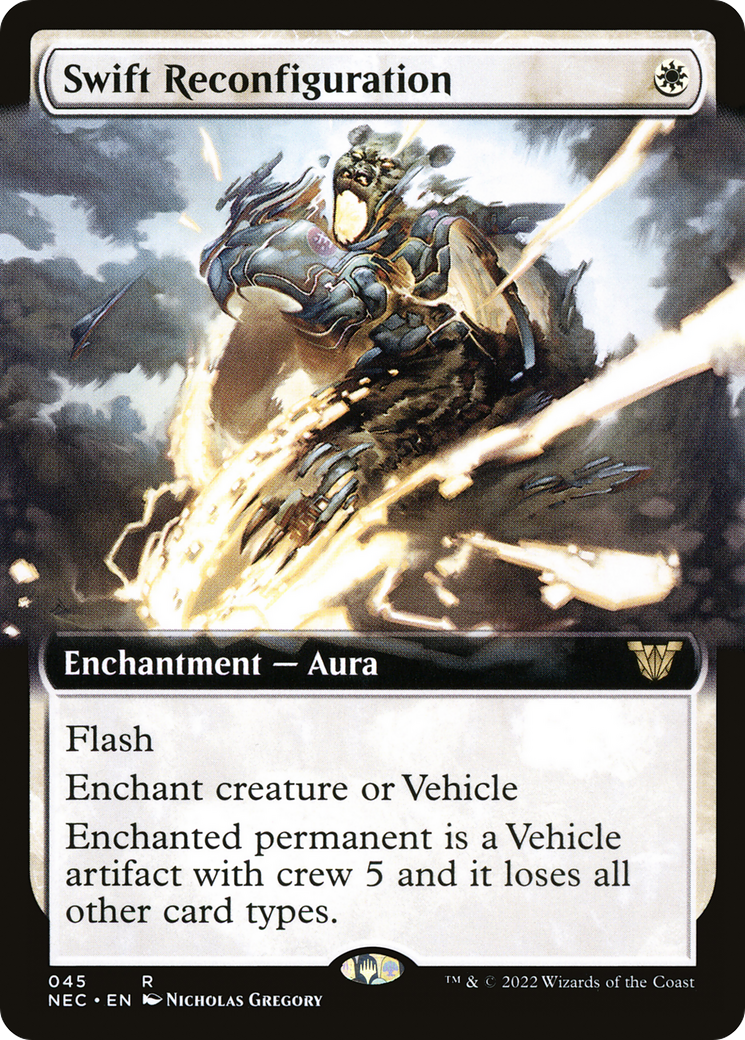 Image of Swift Reconfiguration (Extended Art) [Kamigawa: Neon Dynasty Commander]