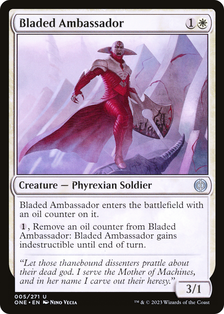 Image of Bladed Ambassador [Phyrexia: All Will Be One]