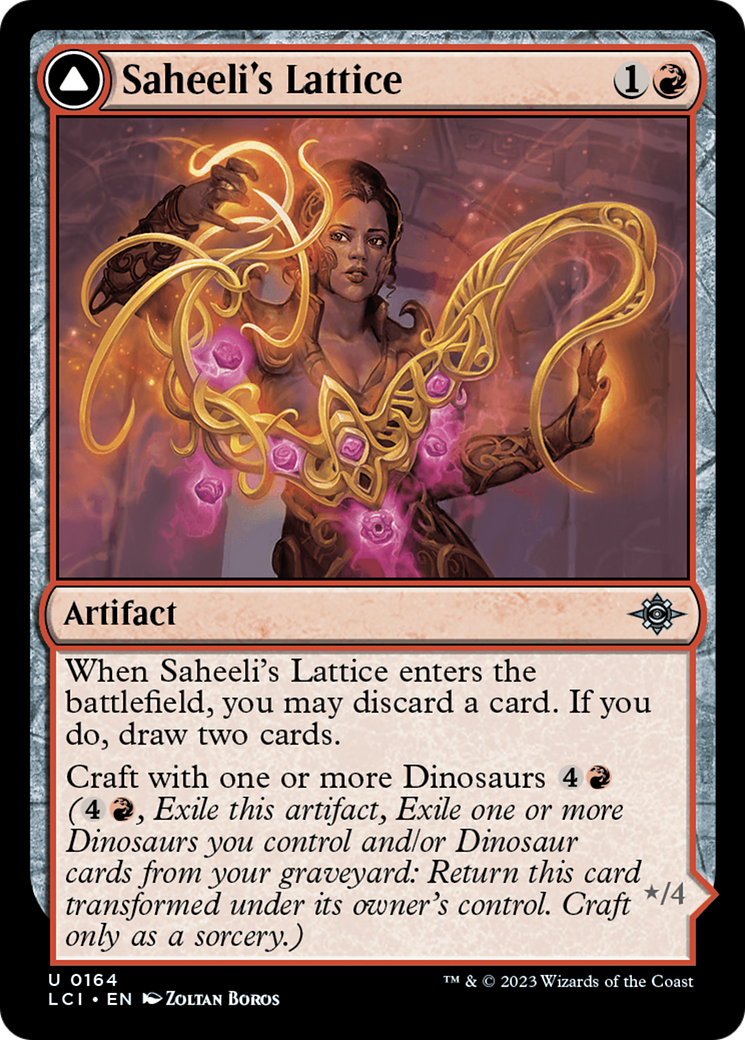 Image of Saheeli's Lattice // Mastercraft Raptor [The Lost Caverns of Ixalan]