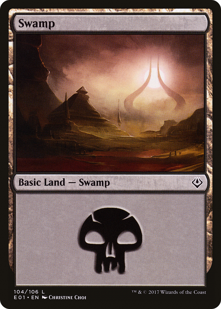 Image of Swamp (104) [Archenemy: Nicol Bolas]