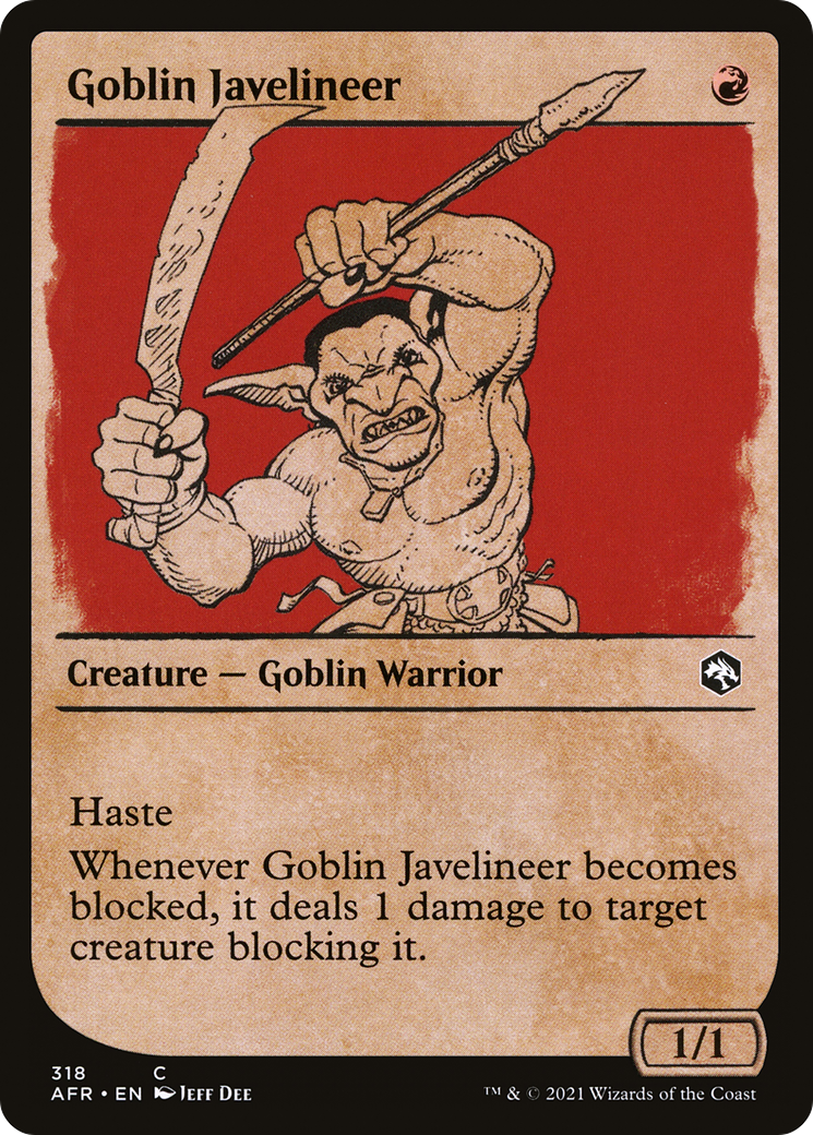 Image of Goblin Javelineer (Showcase) [Dungeons & Dragons: Adventures in the Forgotten Realms]