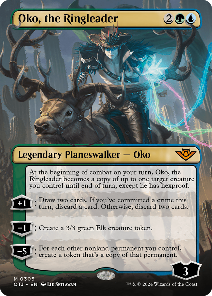 Image of Oko, the Ringleader (Borderless) [Outlaws of Thunder Junction]
