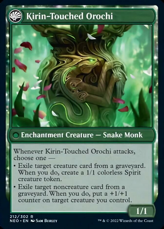 Image of Teachings of the Kirin // Kirin-Touched Orochi [Kamigawa: Neon Dynasty]