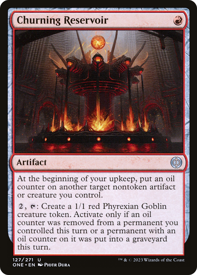 Image of Churning Reservoir [Phyrexia: All Will Be One]