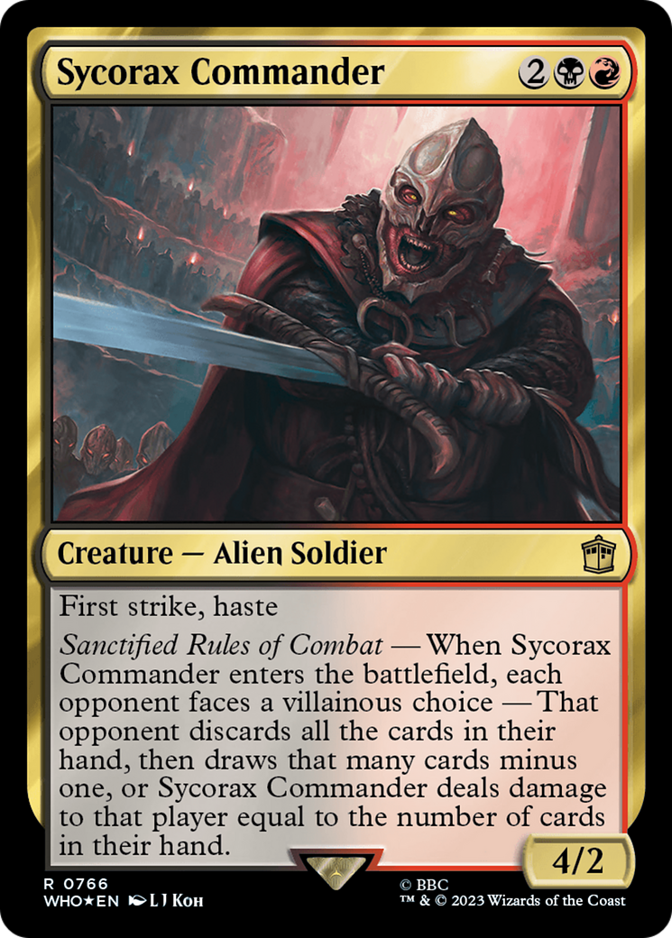 Image of Sycorax Commander (Surge Foil) [Doctor Who]