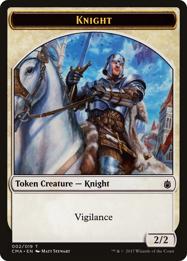 Image of Knight Token [Commander Anthology Tokens]