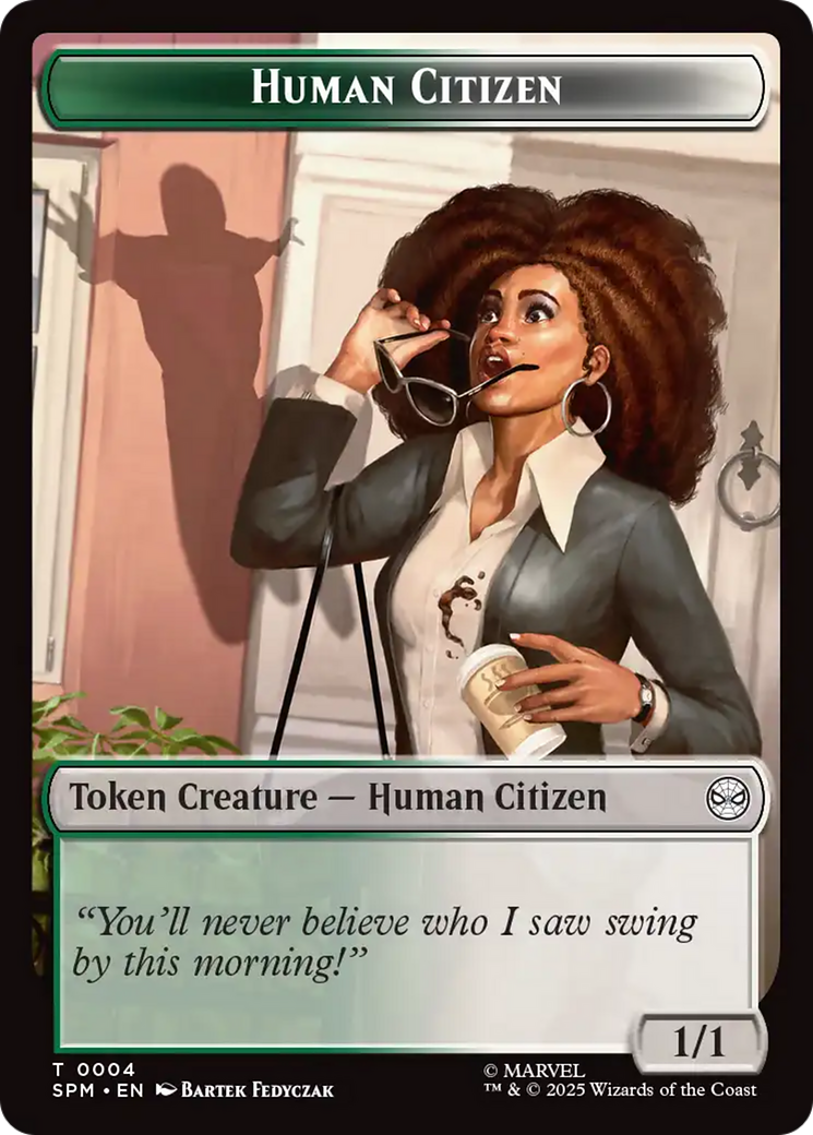 Image of Copy // Human Citizen Double-Sided Token [Marvel's Spider-Man Tokens]
