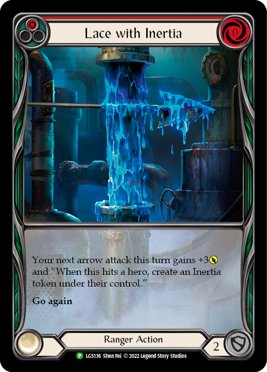 Image of Lace with Inertia (Red) [LGS136] (Promo)  Rainbow Foil