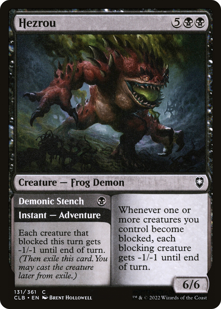 Image of Hezrou // Demonic Stench [Commander Legends: Battle for Baldur's Gate]