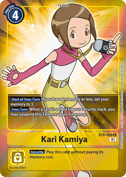Image of Kari Kamiya [BT8-090] (Alternative Art - Box Topper) [New Awakening]