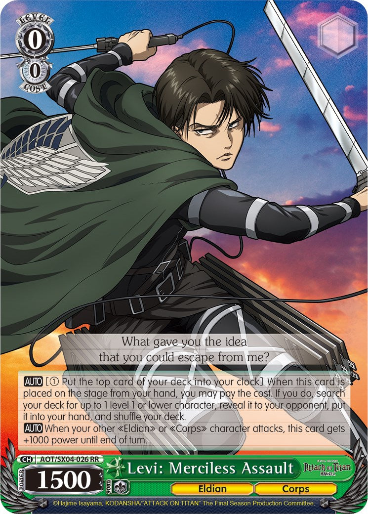 Image of Levi: Merciless Assault [Attack On Titan: Final Season]