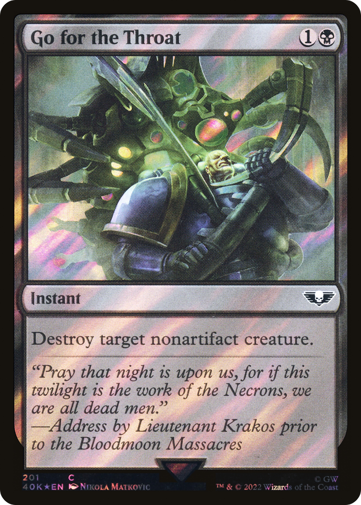 Image of Go for the Throat (Surge Foil) [Warhammer 40,000]
