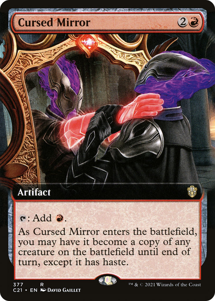 Image of Cursed Mirror (Extended Art) [Commander 2021]