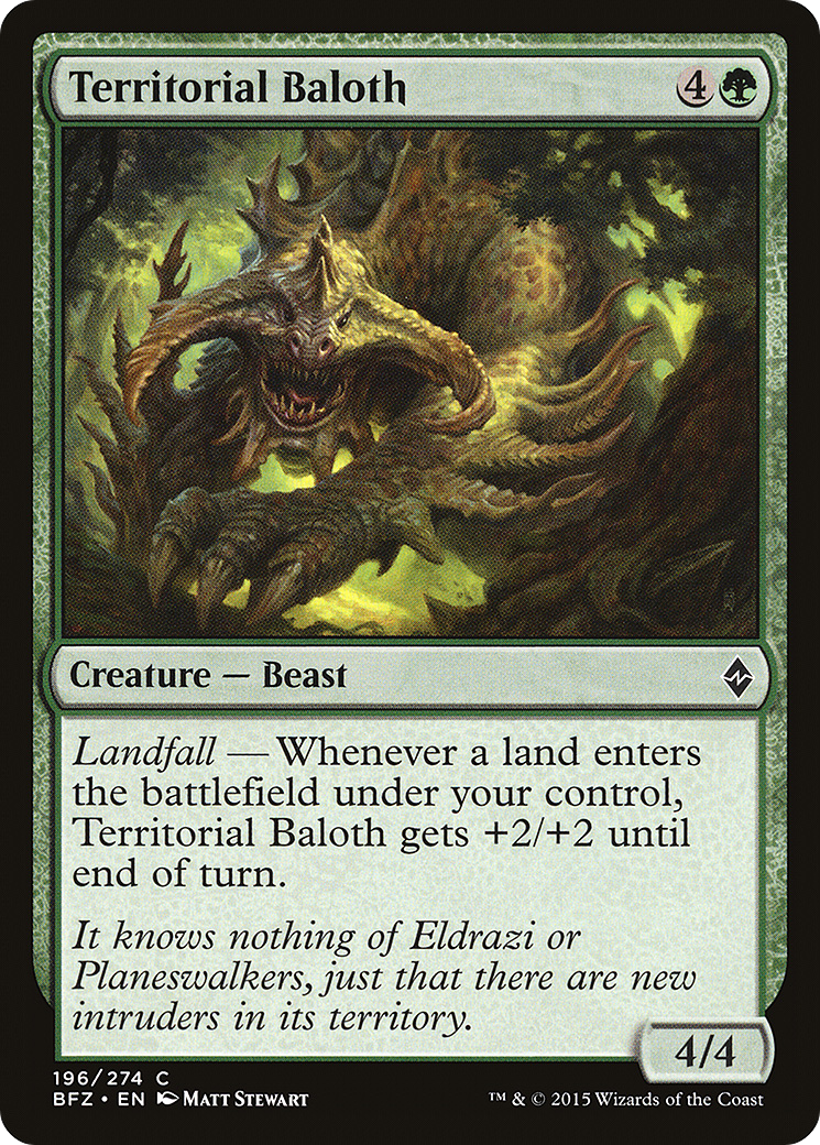 Image of Territorial Baloth [Battle for Zendikar]
