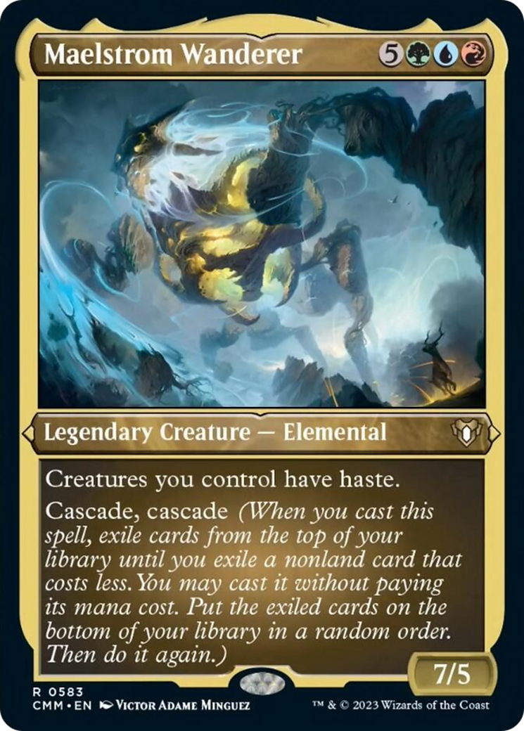 Image of Maelstrom Wanderer (Foil Etched) [Commander Masters]