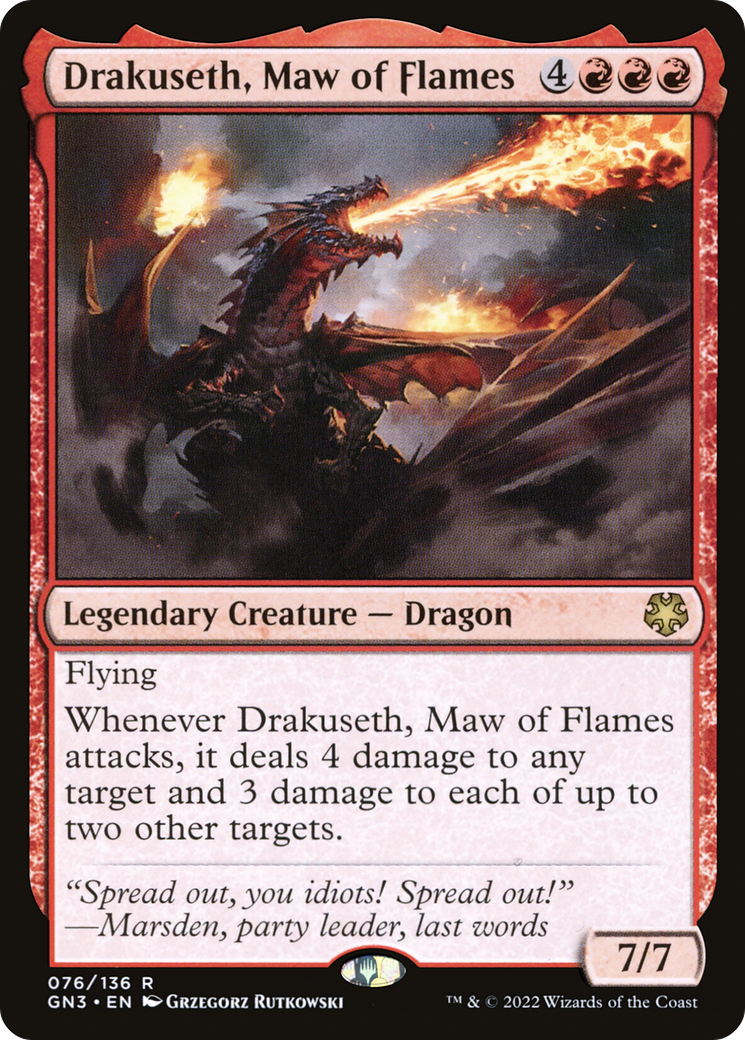 Image of Drakuseth, Maw of Flames [Game Night: Free-for-All]