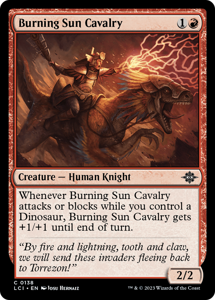 Image of Burning Sun Cavalry [The Lost Caverns of Ixalan]