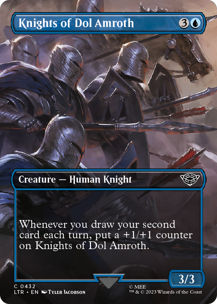 Image of Knights of Dol Amroth (Borderless Alternate Art) [The Lord of the Rings: Tales of Middle-Earth]