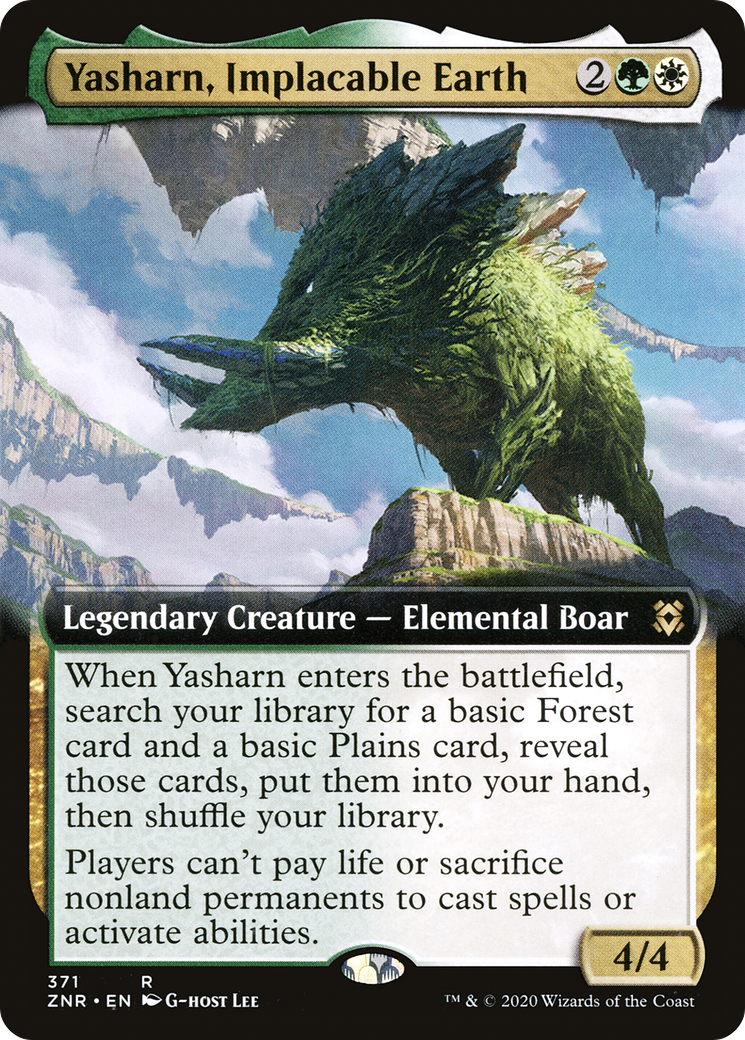 Image of Yasharn, Implacable Earth (Extended Art) [Zendikar Rising]
