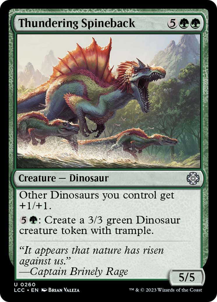 Image of Thundering Spineback [The Lost Caverns of Ixalan Commander]