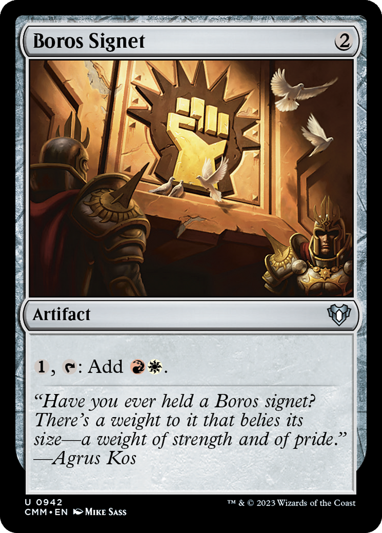 Image of Boros Signet [Commander Masters]