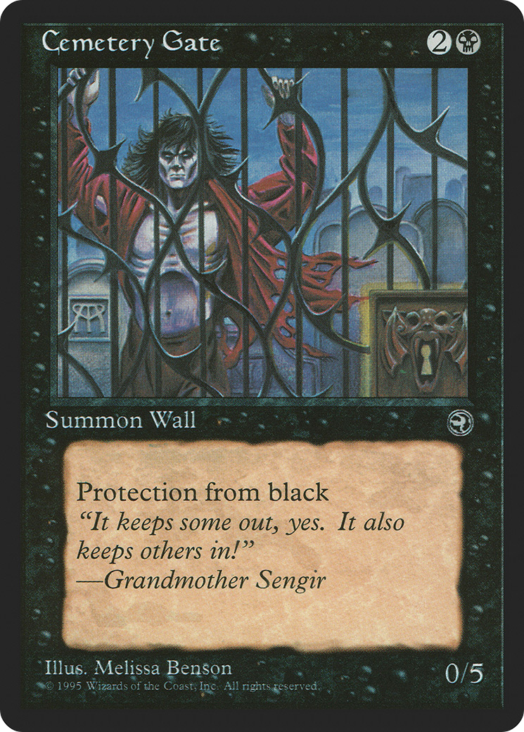 Image of Cemetery Gate (Grandmother Sengir Flavor Text) [Homelands]