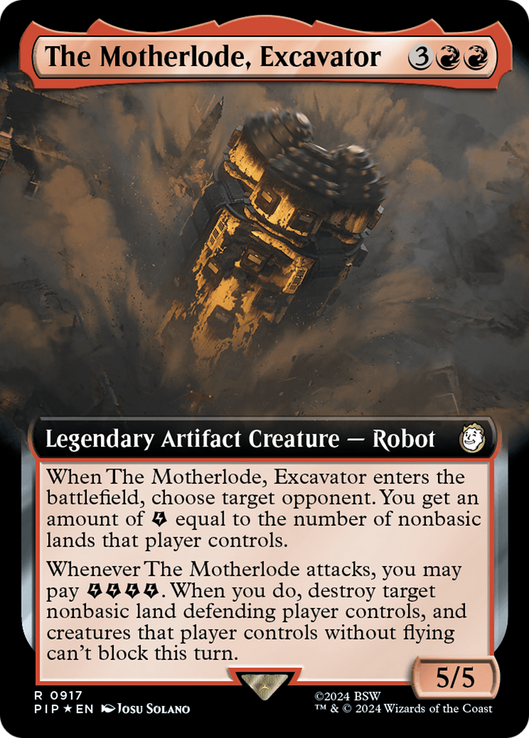 Image of The Motherlode, Excavator (Extended Art) (Surge Foil) [Fallout]