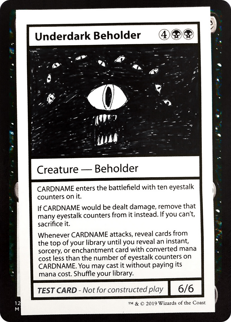 Image of Underdark Beholder (2021 Edition) [Mystery Booster Playtest Cards]
