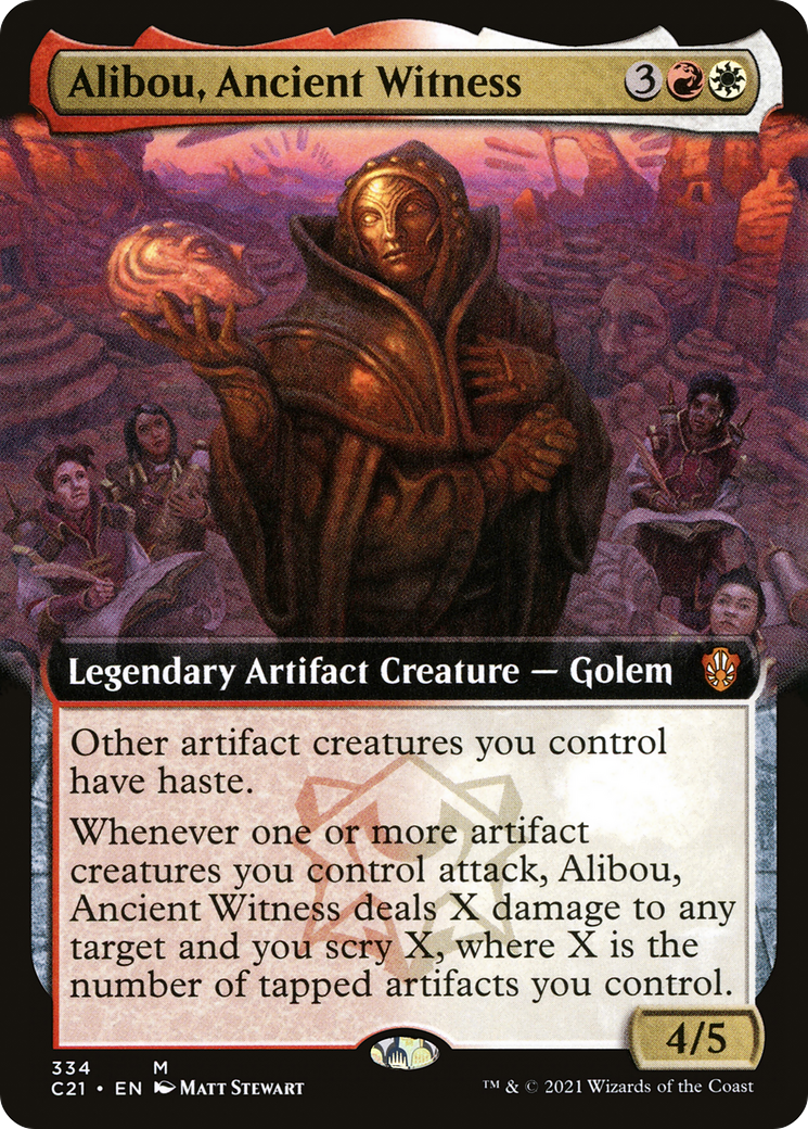 Image of Alibou, Ancient Witness (Extended Art) [Commander 2021]
