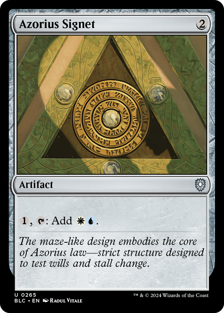 Image of Azorius Signet [Bloomburrow Commander]
