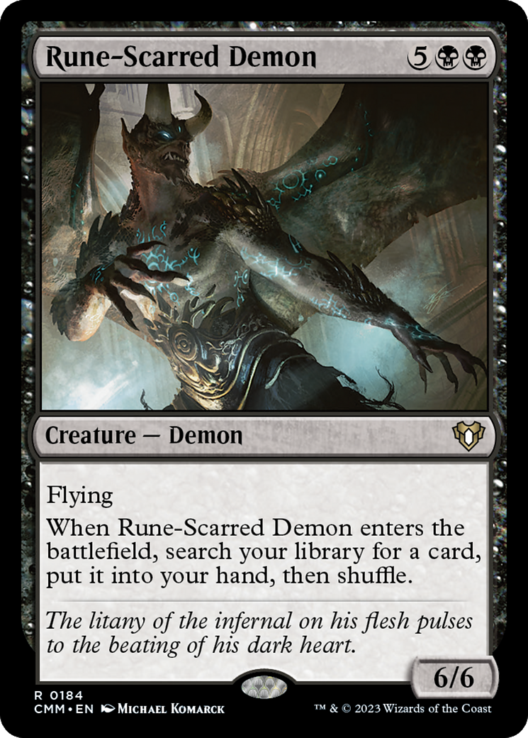 Image of Rune-Scarred Demon [Commander Masters]