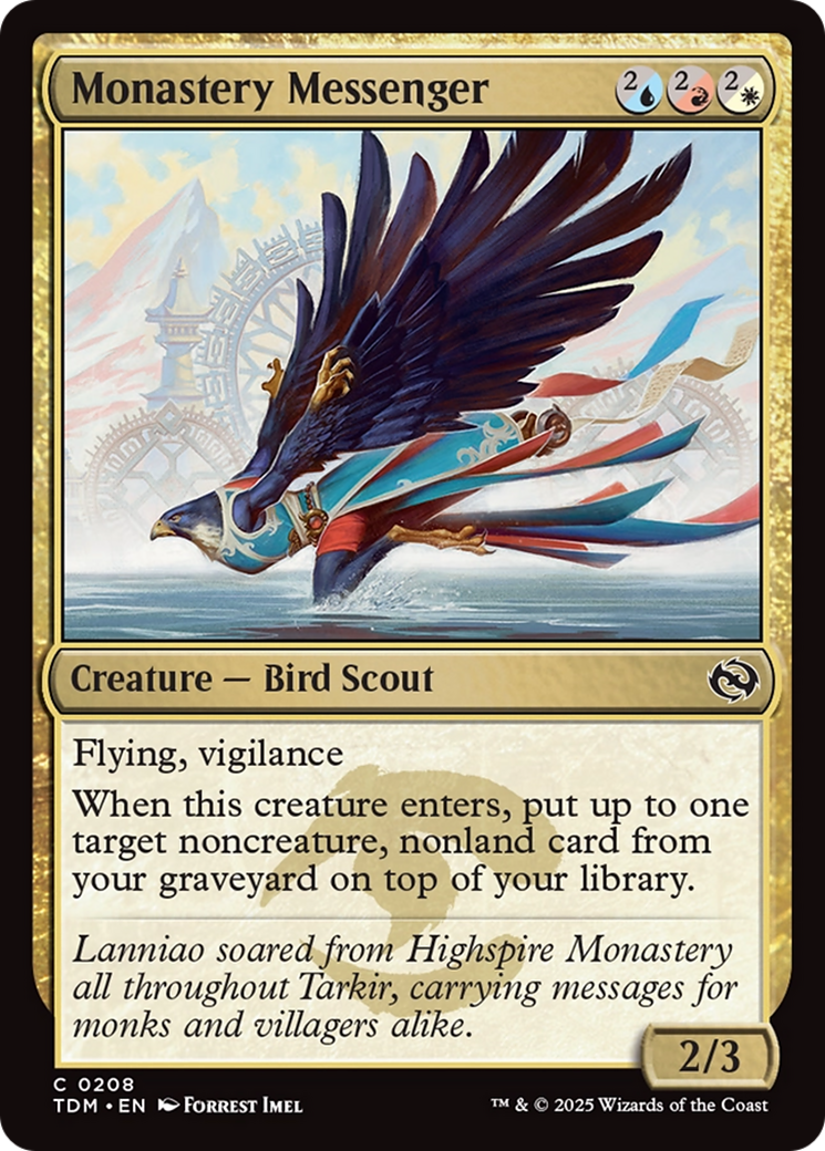Image of Monastery Messenger [Tarkir: Dragonstorm]