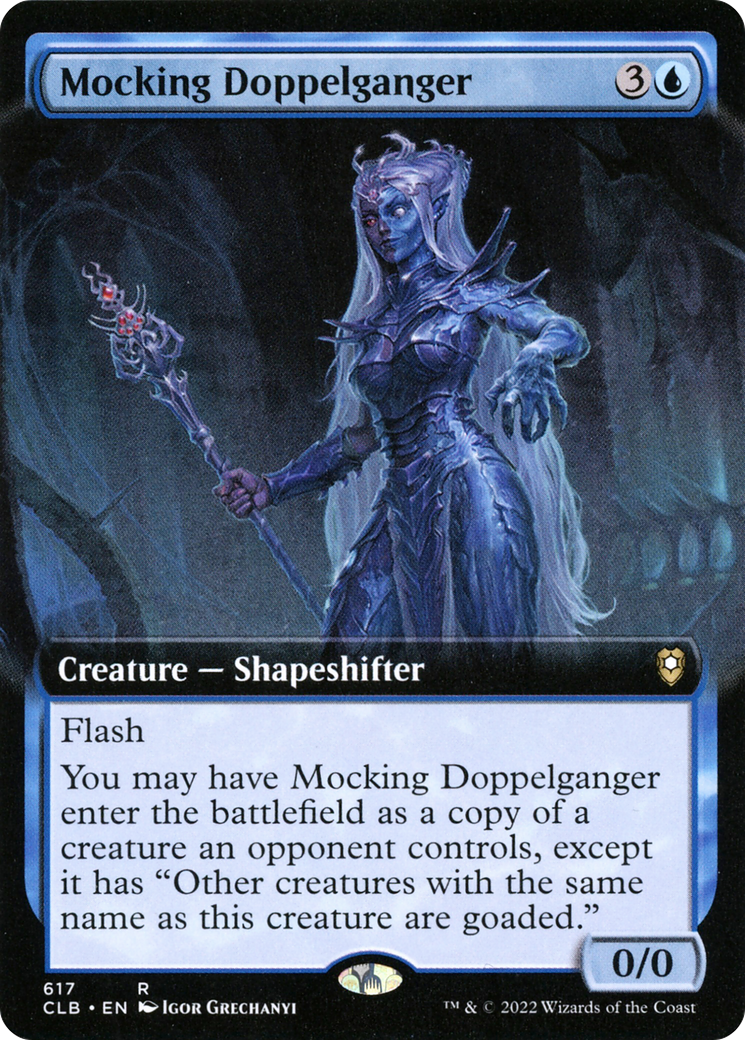 Image of Mocking Doppelganger (Extended Art) [Commander Legends: Battle for Baldur's Gate]