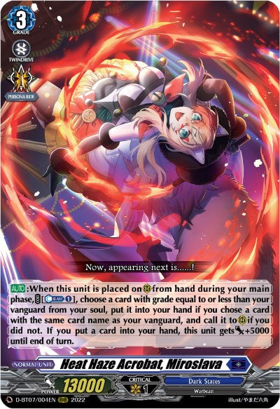 Image of Heat Haze Acrobat, Miroslava (D-BT07/004EN) [Raging Flames Against Emerald Storm]