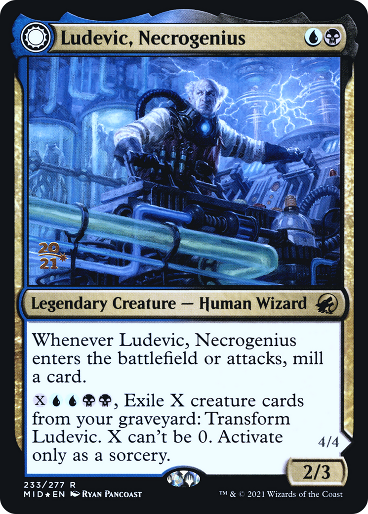 Image of Ludevic, Necrogenius // Olag, Ludevic's Hubris [Innistrad: Midnight Hunt Prerelease Promos]