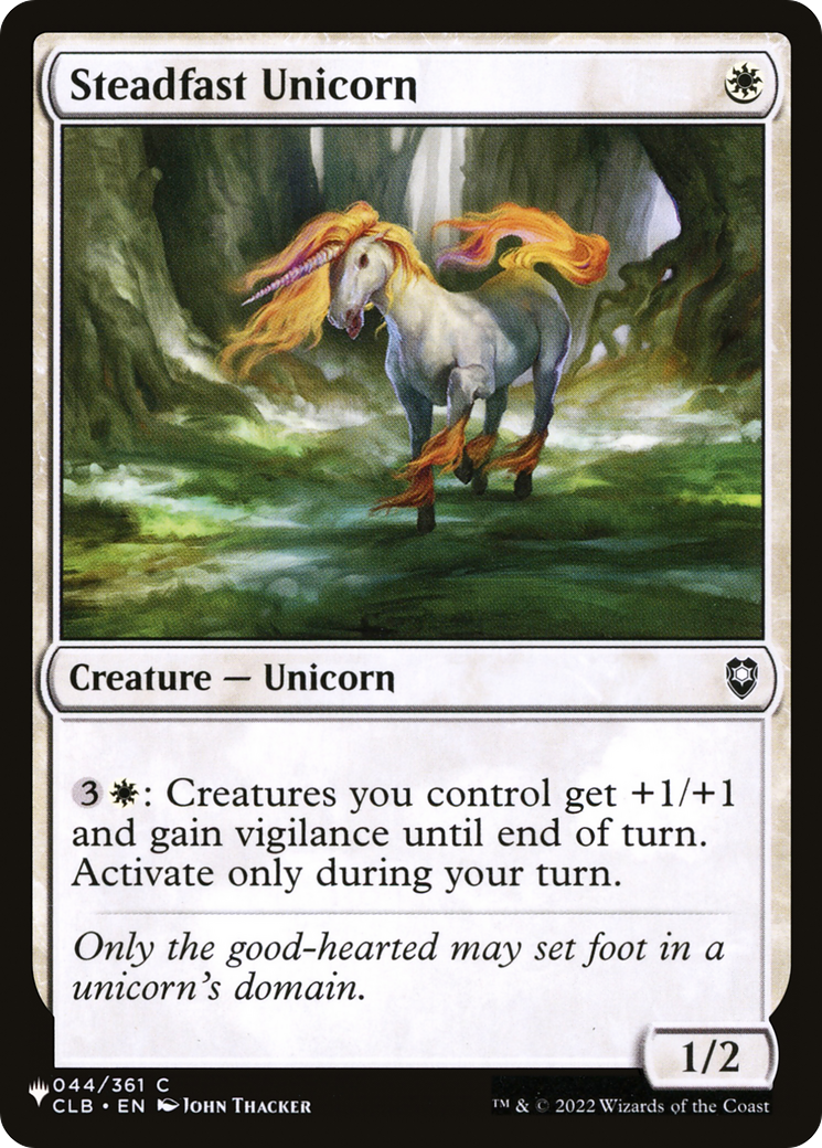 Image of Steadfast Unicorn [The List]