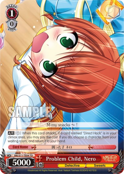 Image of Problem Child, Nero (MK/S11-TE04 PR) [Detective Opera Milky Holmes]