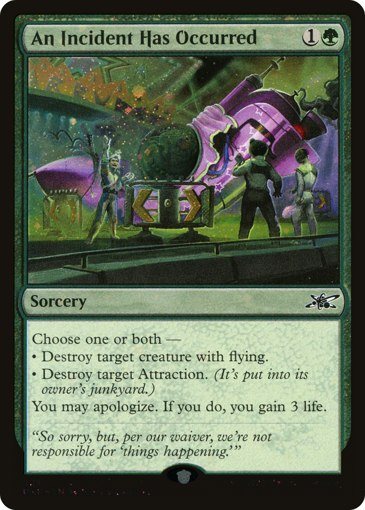 Image of An Incident Has Occurred (Galaxy Foil) [Unfinity]