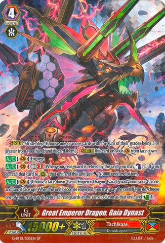 Great Emperor Dragon, Gaia Dynast (G-BT10/S05EN) [Raging Clash of the Blade Fangs]
