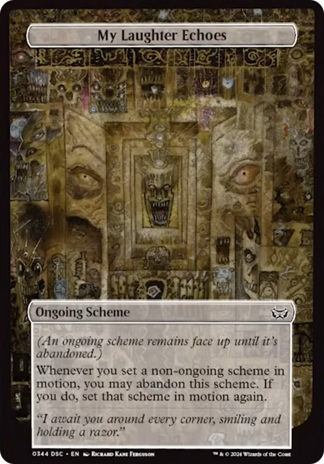 Image of My Laughter Echoes (Full Art) [Duskmourn: Archenemy]